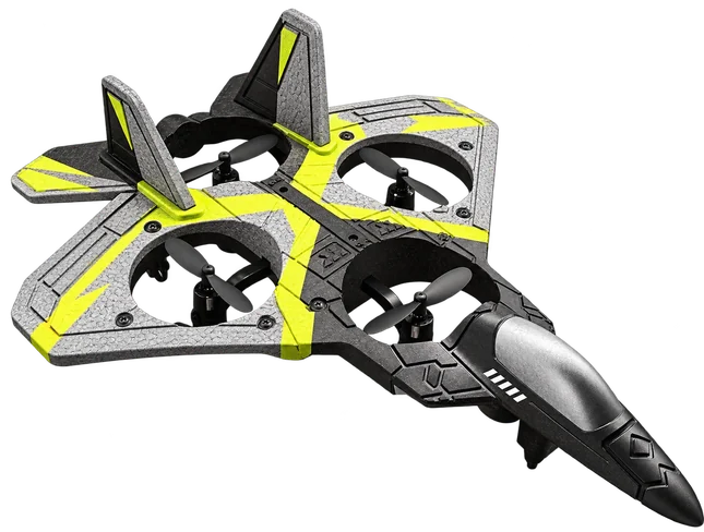 Grey and yellow Steer Falcon RC airplane